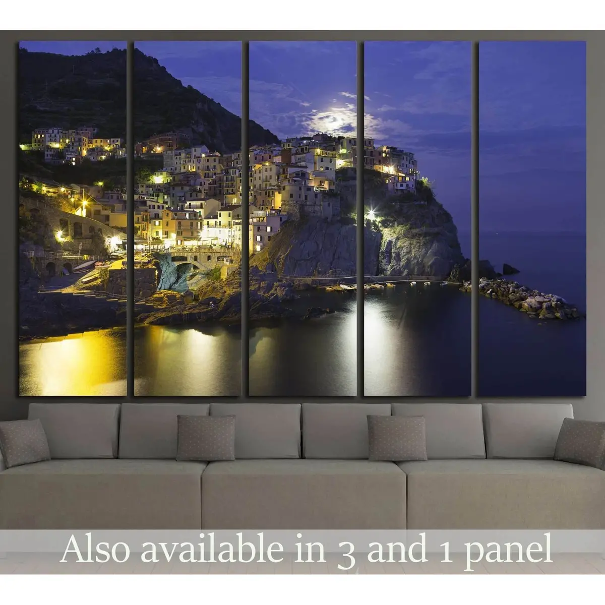 Manarola, Cinque Terre, Italy №1240 Ready To Hang Canvas Print 1