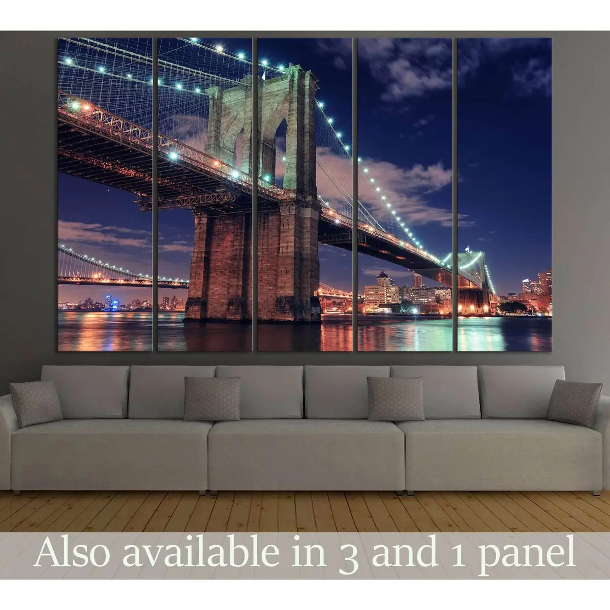 Manhattan Bridge #122 Premium Canvas Wall Art – Ready to Hang