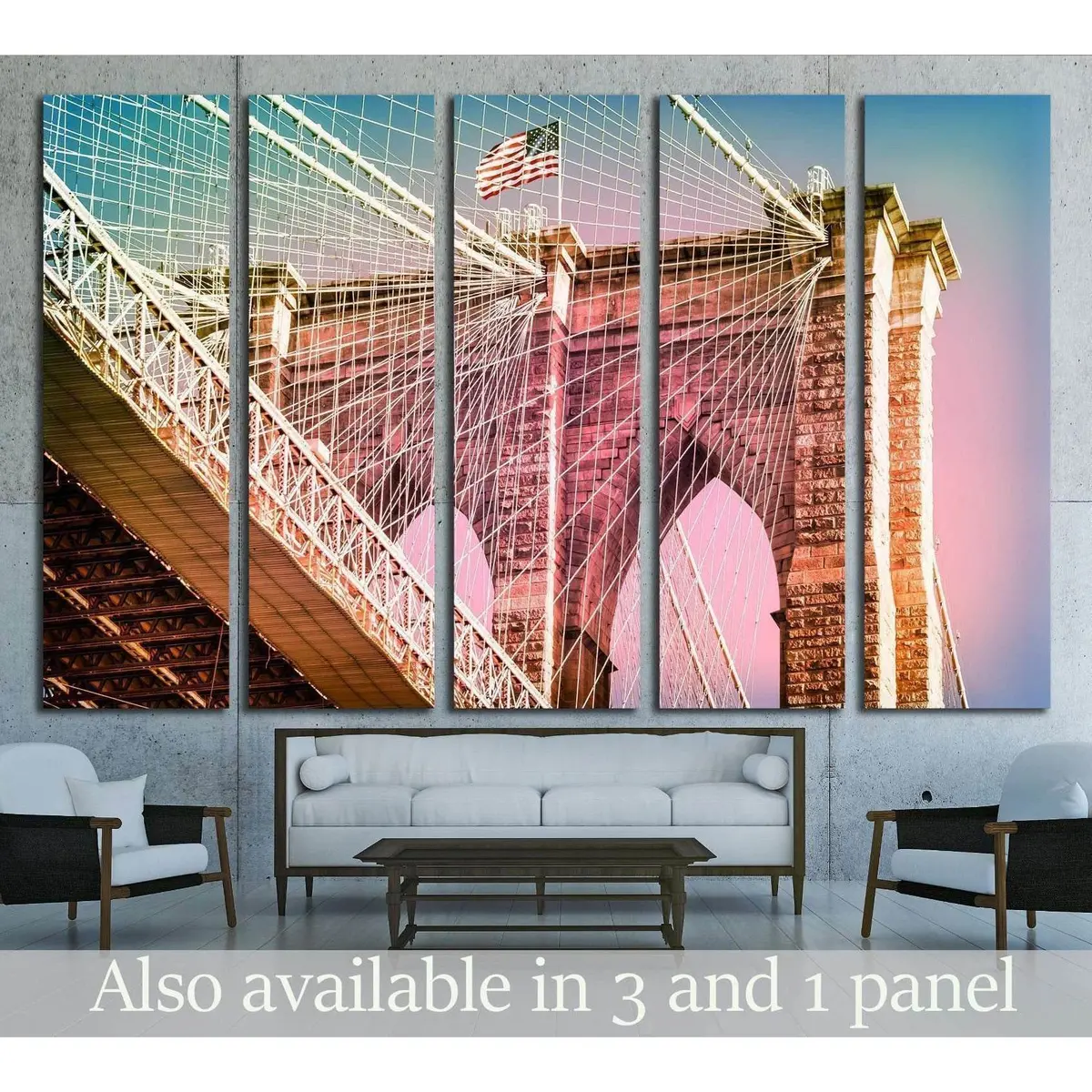 Manhattan Bridge NYC Canvas Wall Art – Ready-to-Hang Print #1572