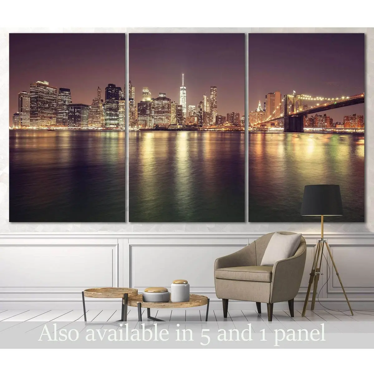 Manhattan Cityscape №3022 Ready To Hang Canvas Print 5