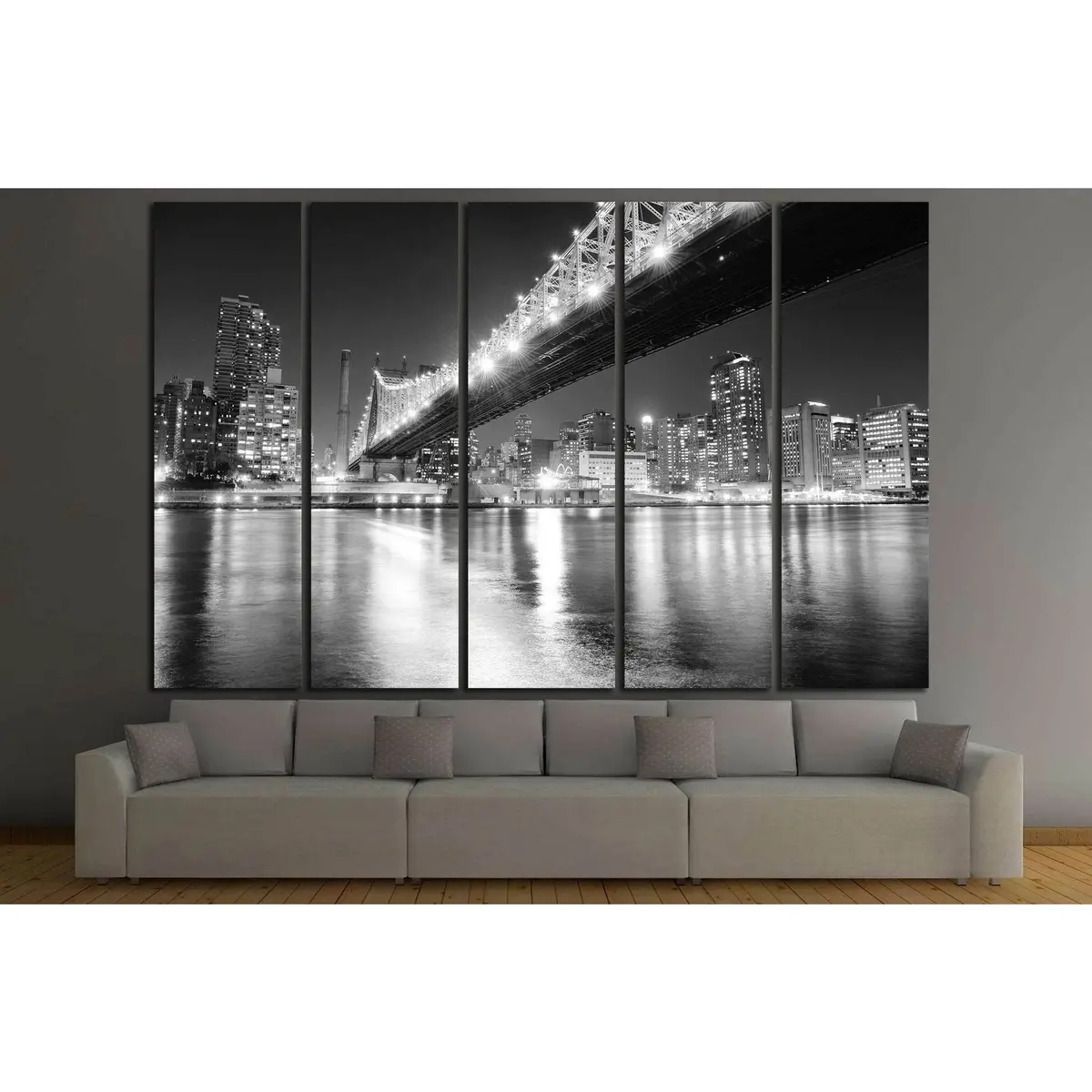 Manhattan Skyline #776 Premium Ready-to-Hang Canvas Art - Image 3