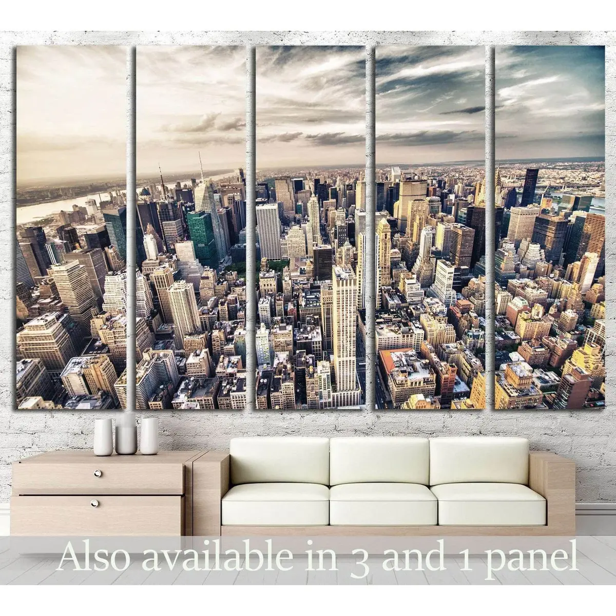 Manhattan Skyline #786 Premium Canvas Wall Art – Ready to Hang