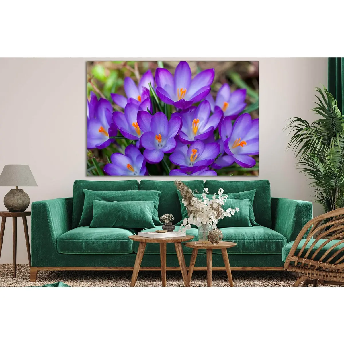 Many Purple Flowers №Sl702 Ready To Hang Canvas Print 1