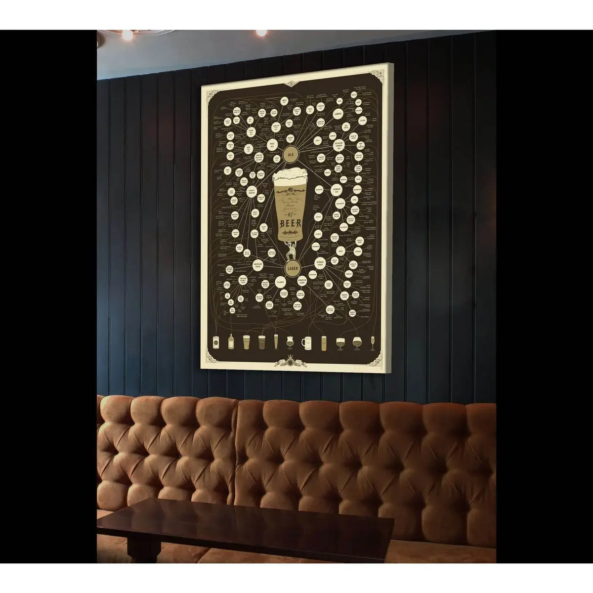 Many Varieties Of Beer №2024 Ready To Hang Canvas Print 1