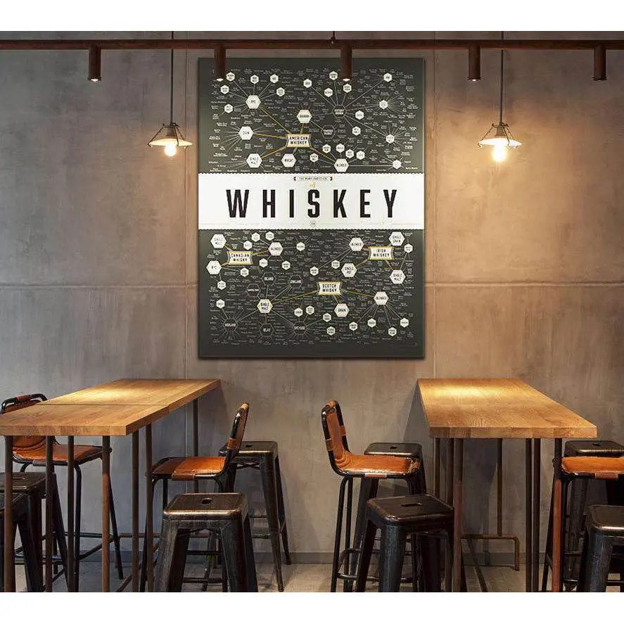 Many Varieties Of Whiskey №2025 Ready To Hang Canvas Print 1
