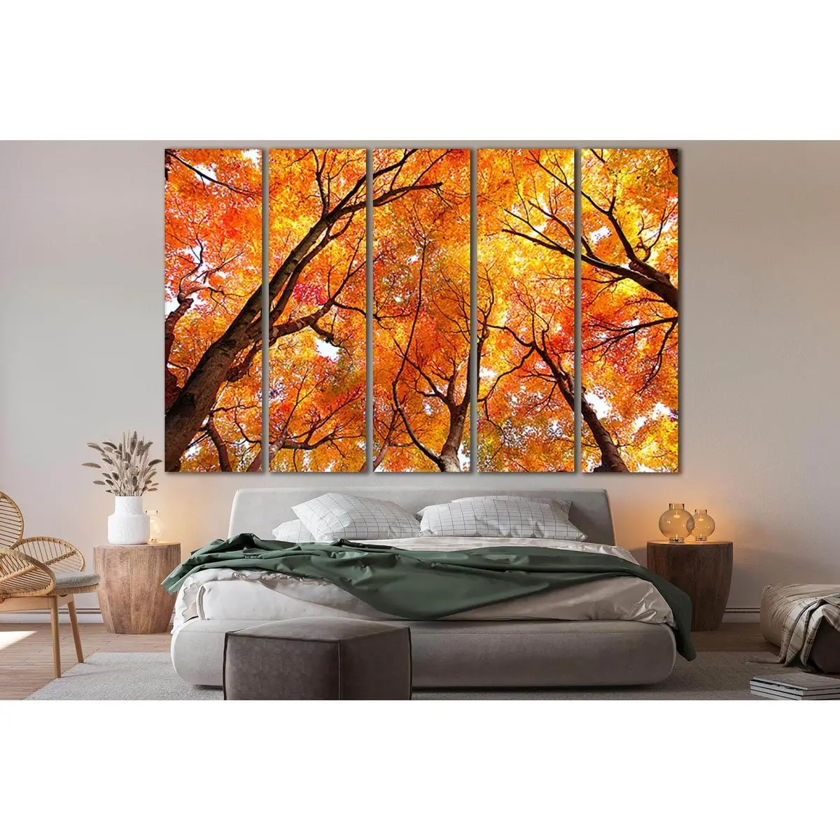 Premium Autumn Maple Tree Canvas Wall Art №SL656 – Ready to Hang
