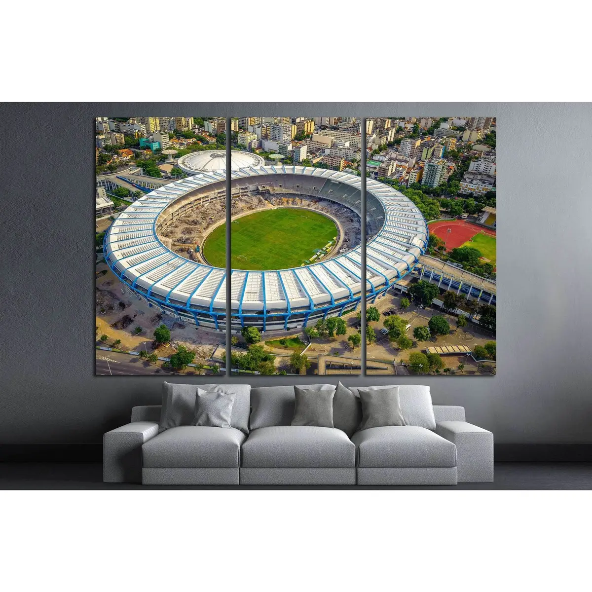 Maracana Stadium, Rio De Janeiro, Brazil №1167 Ready To Hang Canvas Print 5