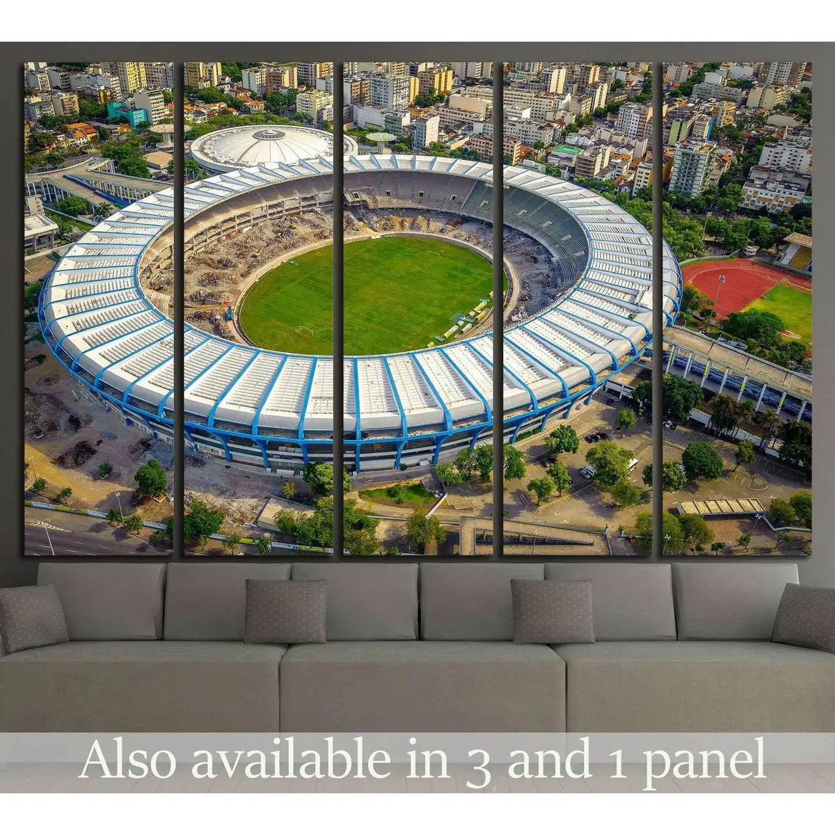 Maracanã Stadium Wall Art – Ready-to-Hang Canvas Print from Rio de Janeiro, Brazil