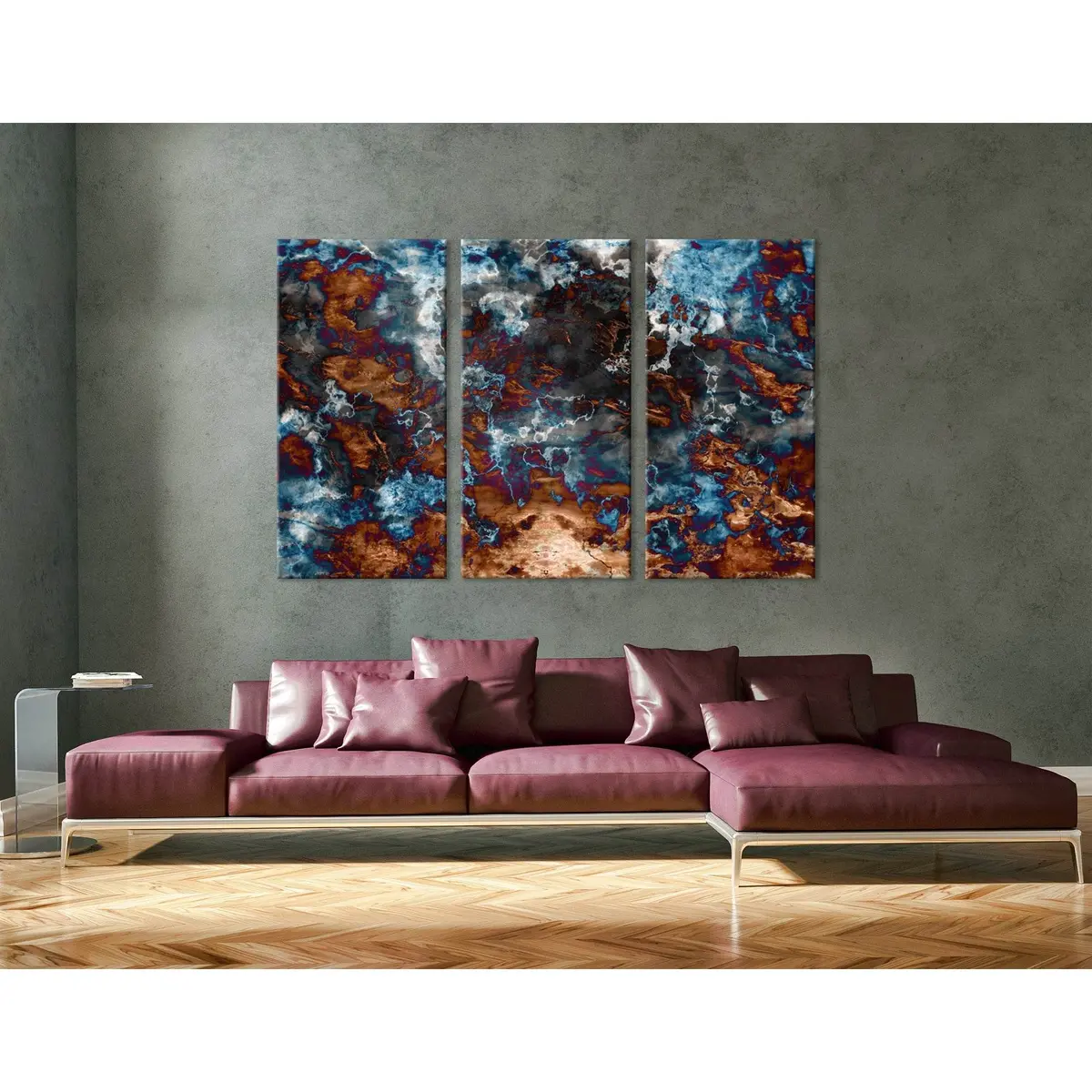 Marble Abstract №04329 Ready To Hang Canvas Print 5