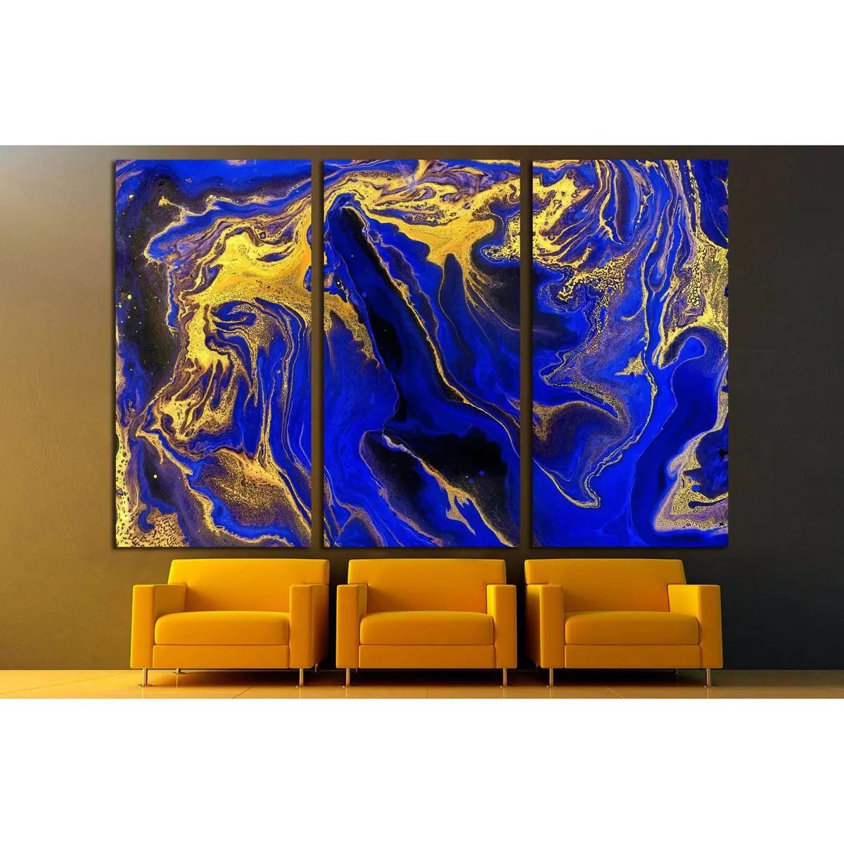 Marble. Beautiful Abstract Horizontal Background №3228 Ready To Hang Canvas Print 5