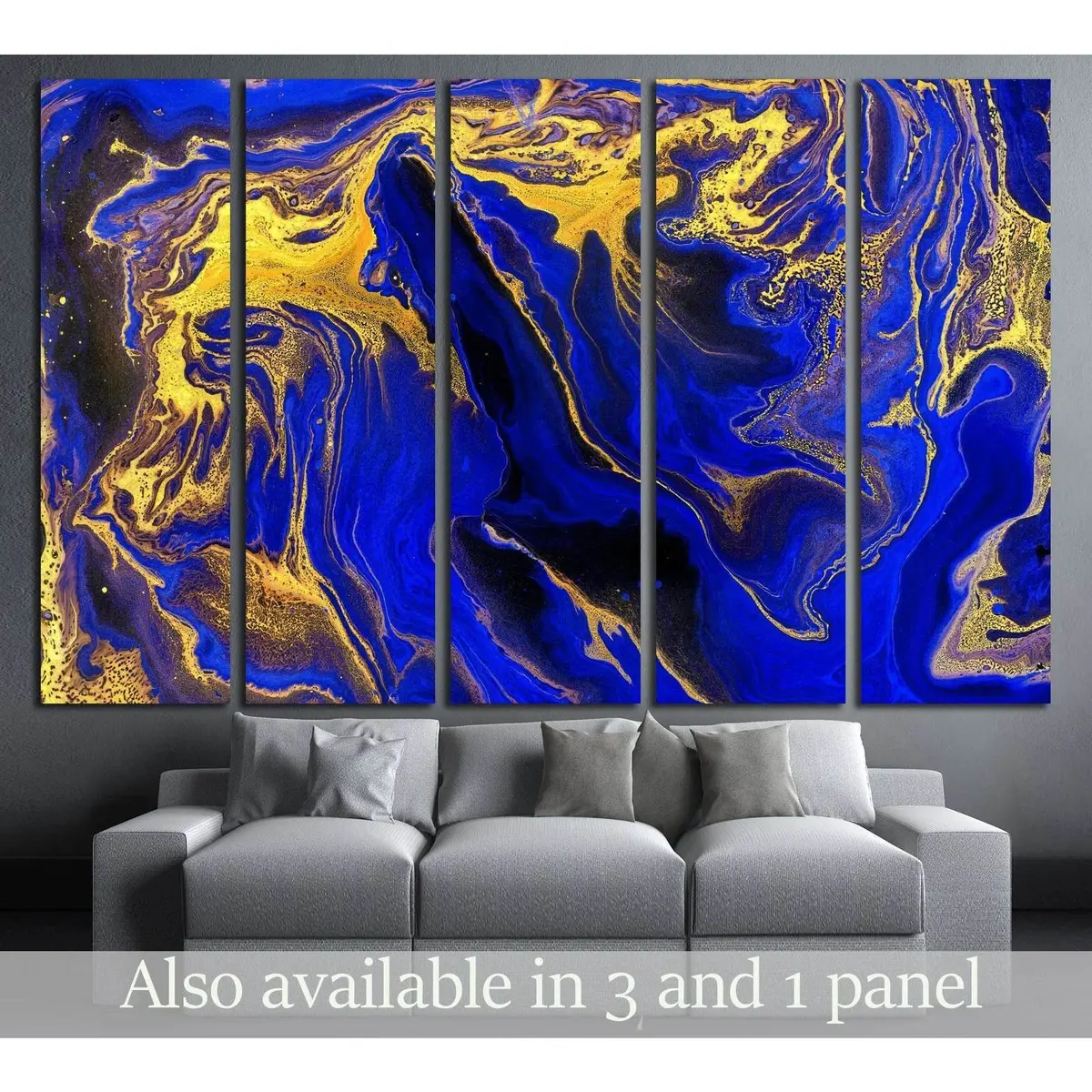 Abstract Marble Texture Horizontal Wall Art – Ready-to-Hang Canvas Print #3228