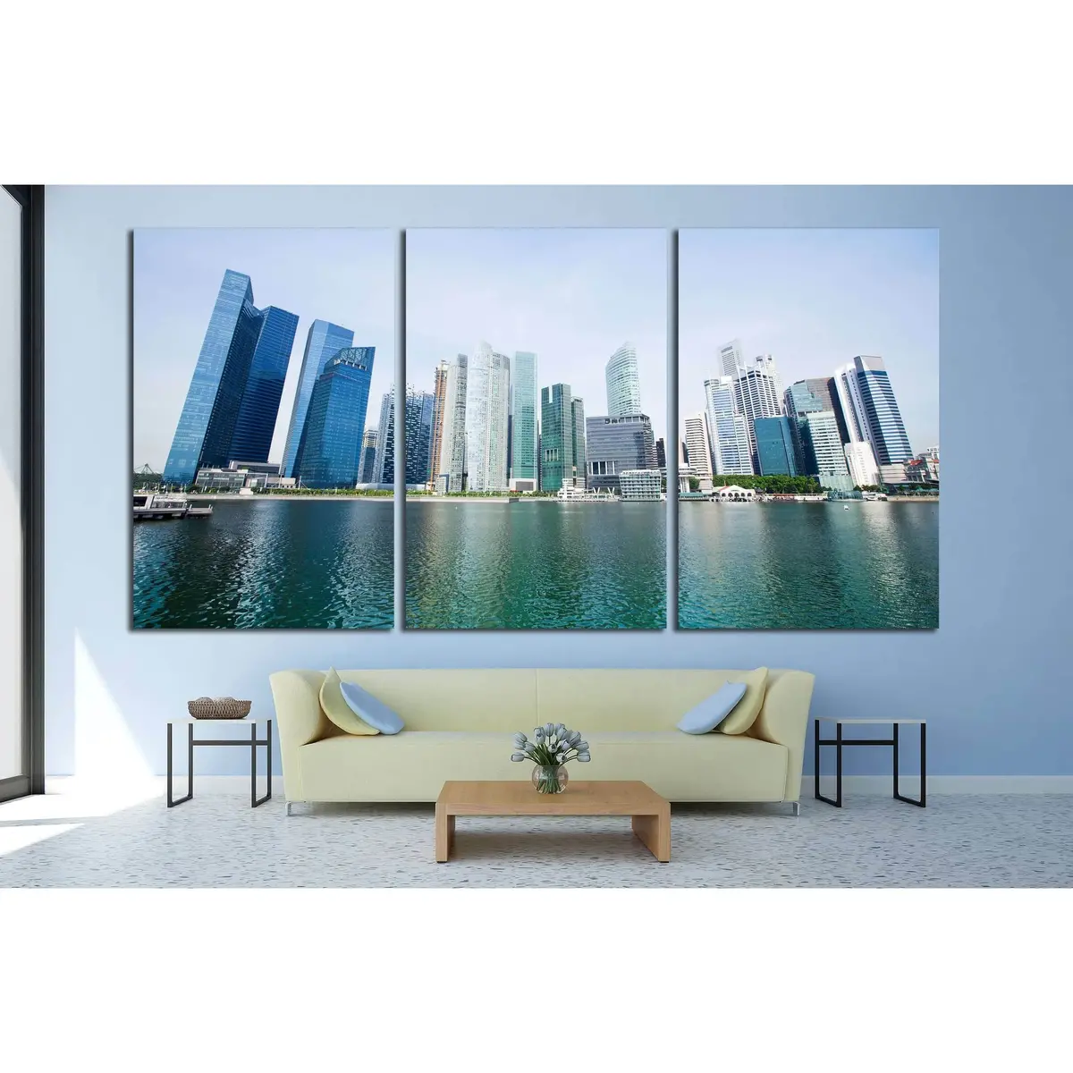 Marina Bay Skyscrapers In Singapore №2300 Ready To Hang Canvas Print 5