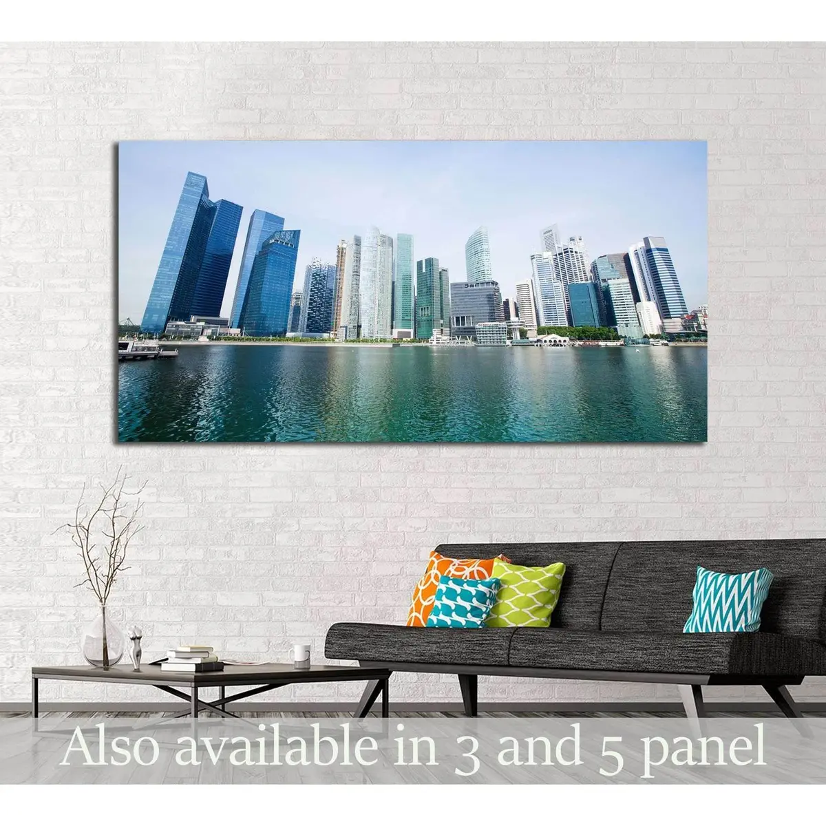 Marina Bay Skyscrapers In Singapore №2300 Ready To Hang Canvas Print 1