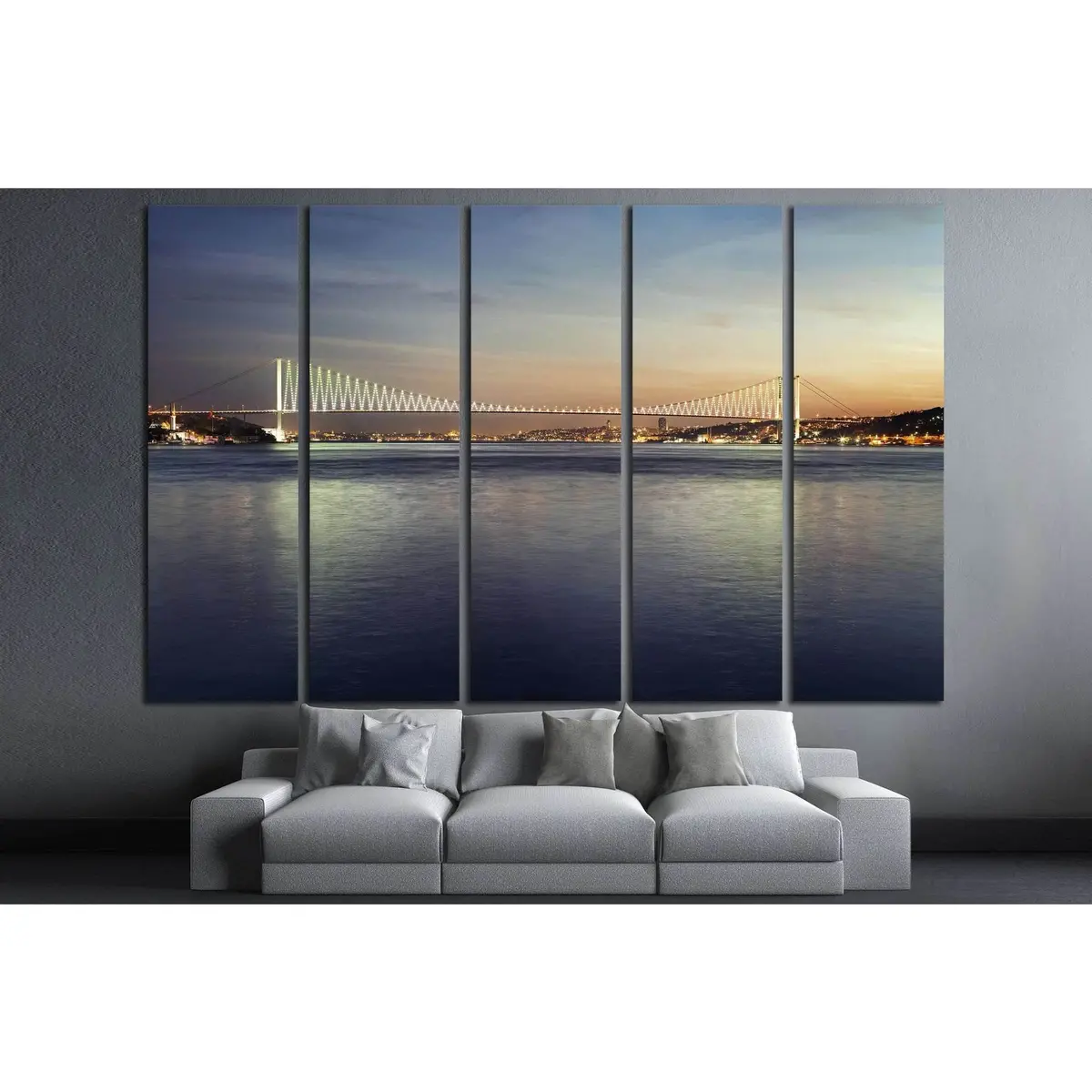 Bosphorus Martyrs Bridge #1281 Canvas Wall Art – Ready to Hang - Image 3
