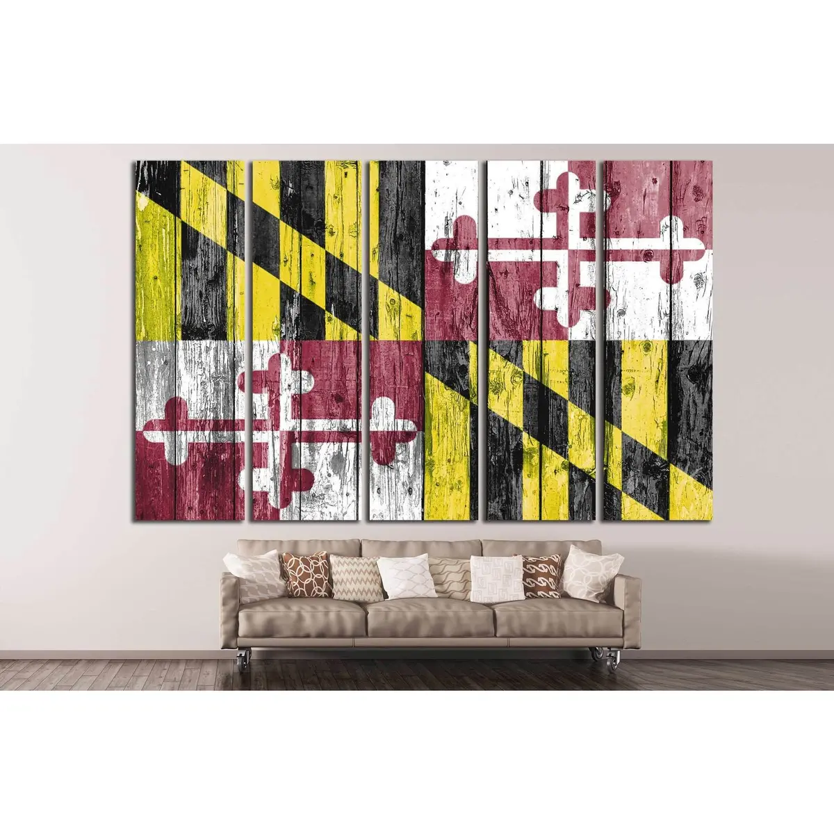 Maryland #654 Premium Canvas Wall Art – Ready to Hang - Image 3