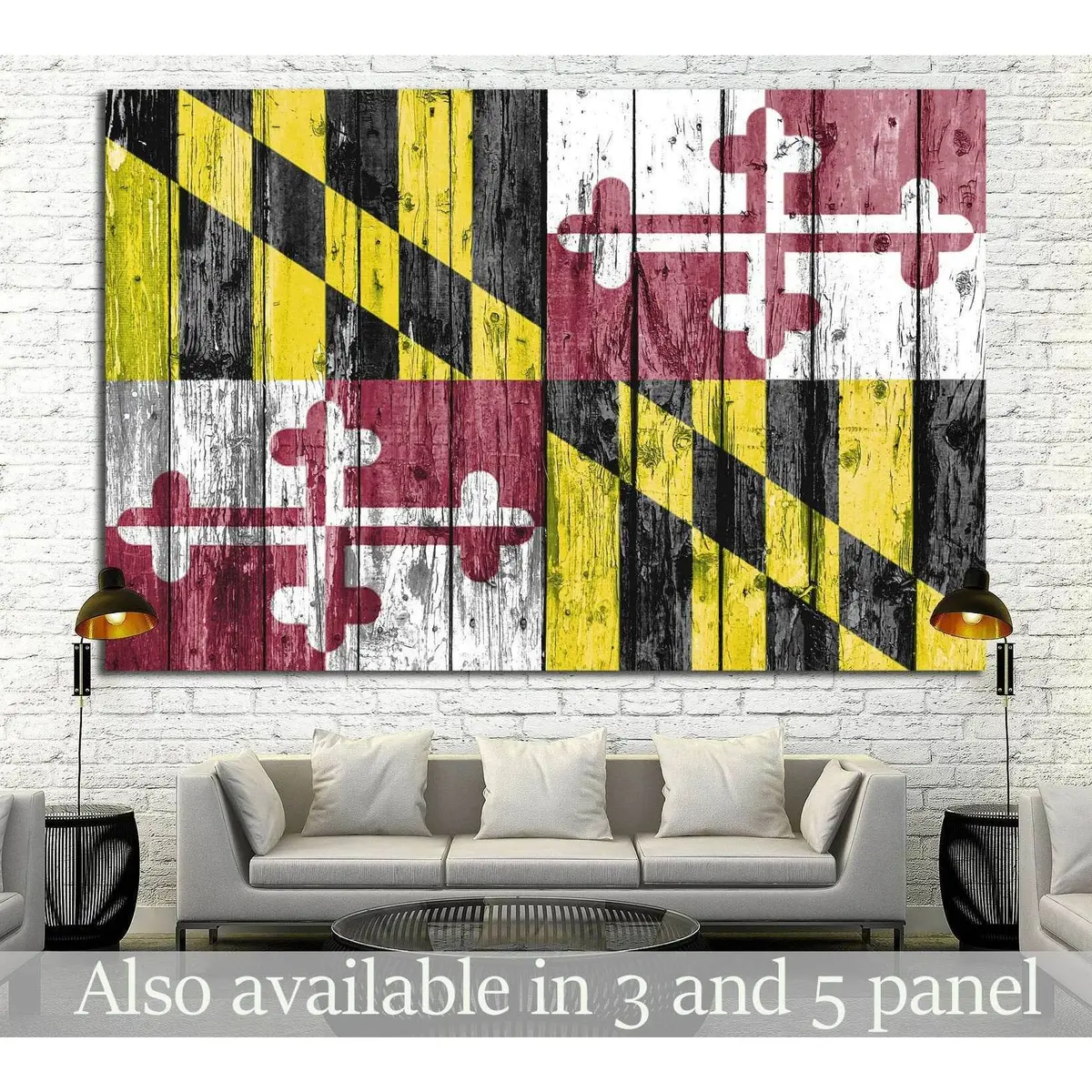 Maryland №654 Ready To Hang Canvas Print 4