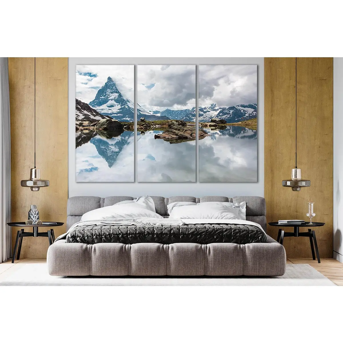 Matterhorn Reflection In The Lake №Sl40 Ready To Hang Canvas Print 5