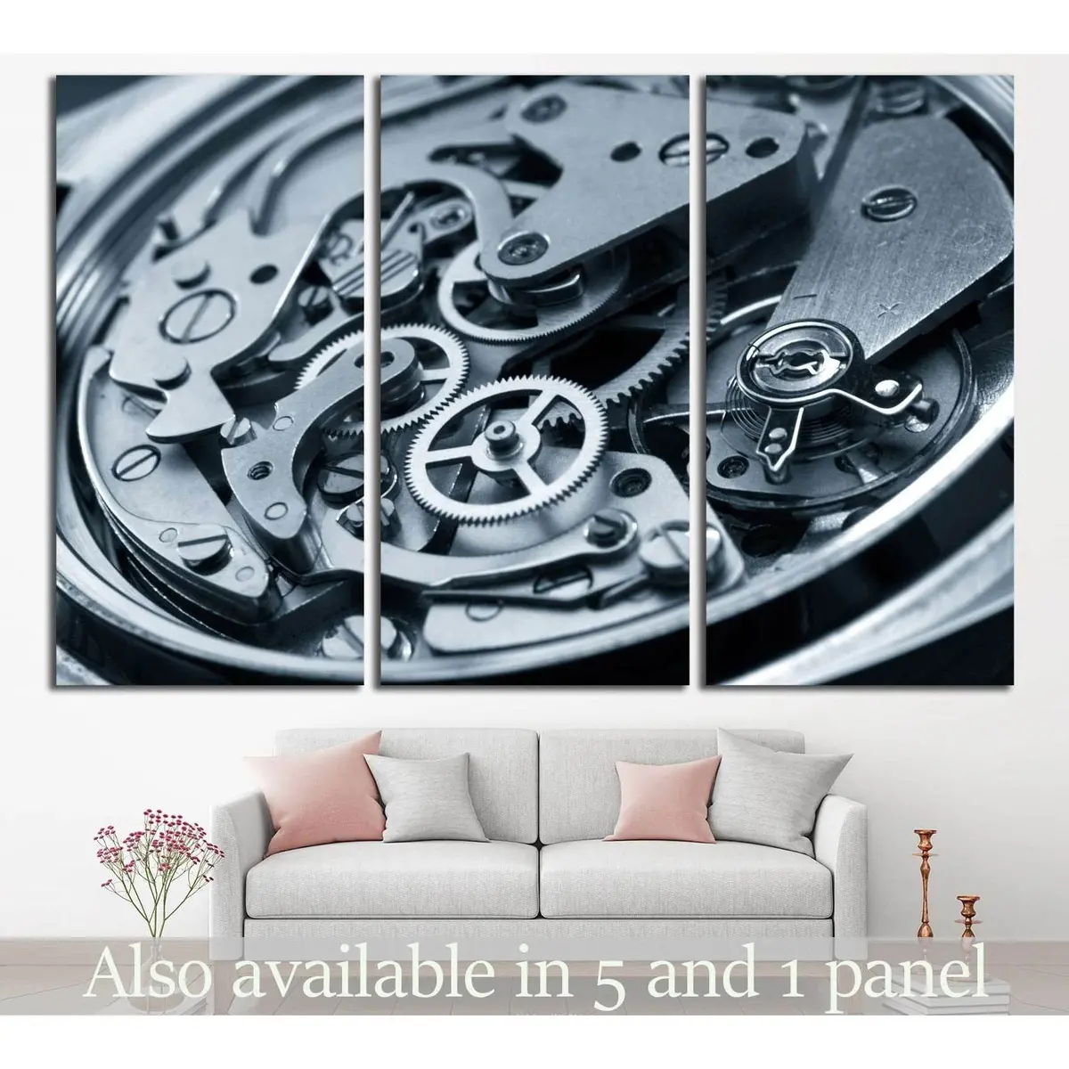 Mechanism Of Clock №219 Ready To Hang Canvas Print 5