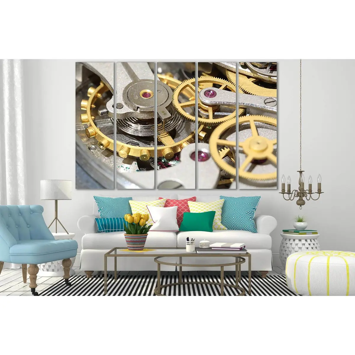Mechanism Russian Stopwatch SL736 Canvas Wall Art