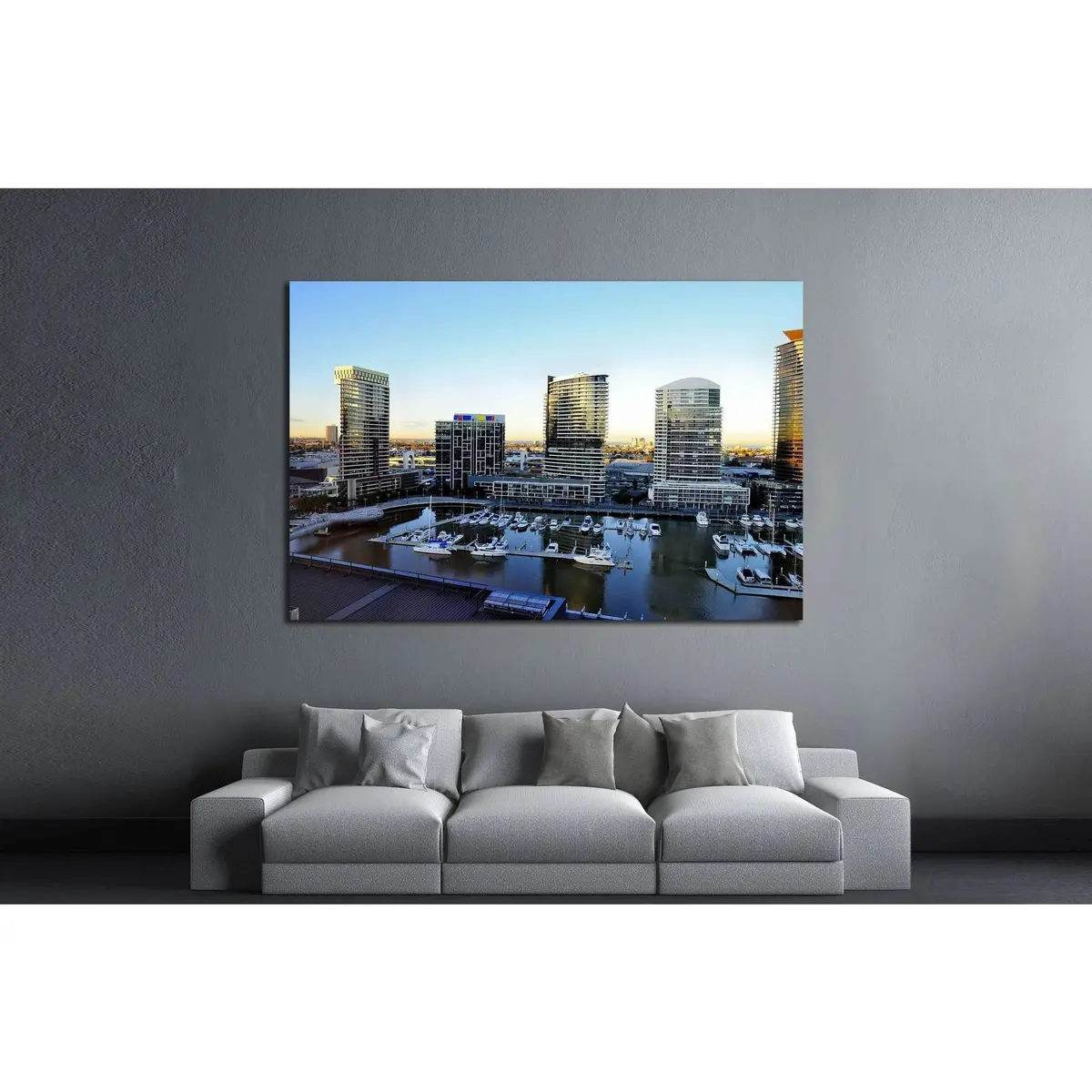 Melbourne, Australia , Docklands Is One Of The Largest Urban Renewal Projects In Victoria №2053 Ready To Hang Canvas Print 3