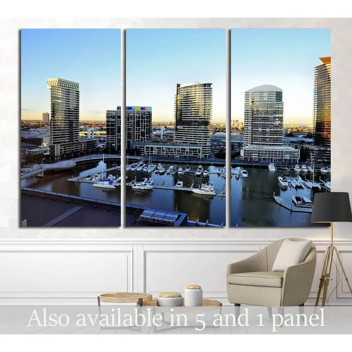 Melbourne, Australia , Docklands Is One Of The Largest Urban Renewal Projects In Victoria №2053 Ready To Hang Canvas Print 5