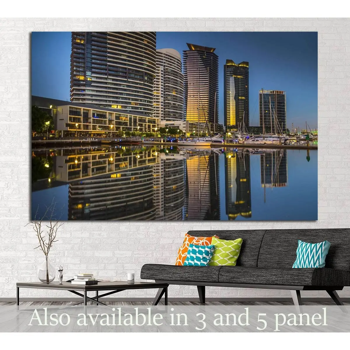 Melbourne City №812 Ready To Hang Canvas Print 1