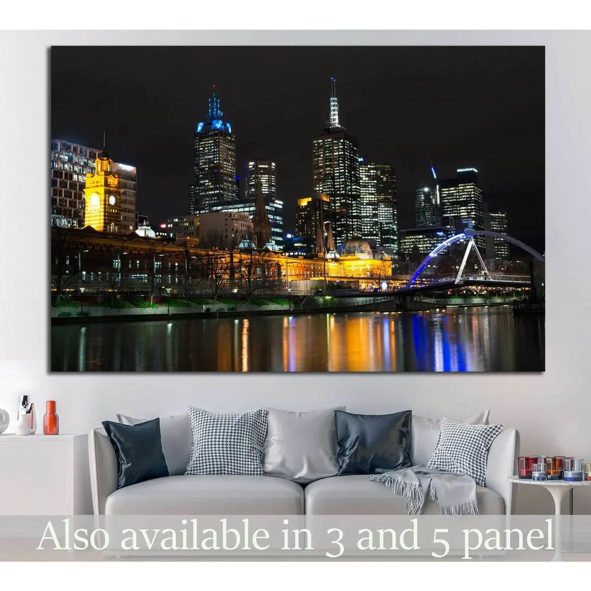 Melbourne's Central Business District №817 Ready To Hang Canvas Print 1