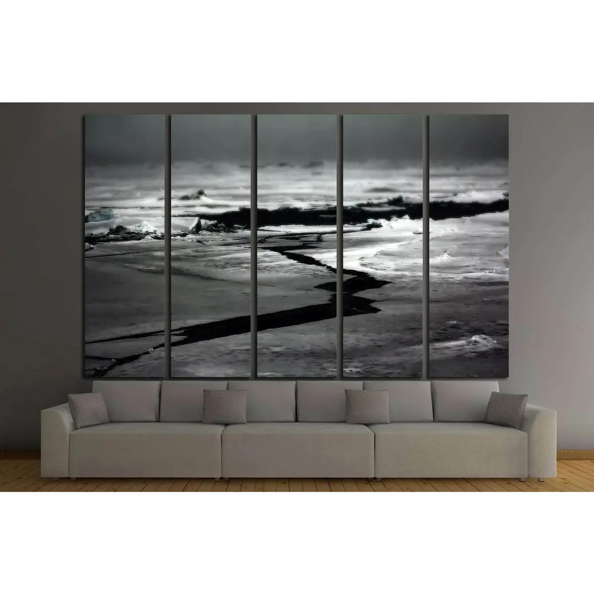 North Pole Ice Melt Canvas Art Print #1405 - Image 3