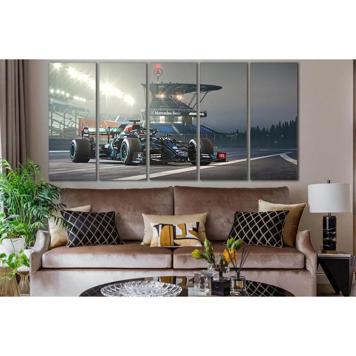 Mercedes-AMG Formula 1 SL943 Canvas Print – Pre-Strung, Ready-to-Hang Wall Decor