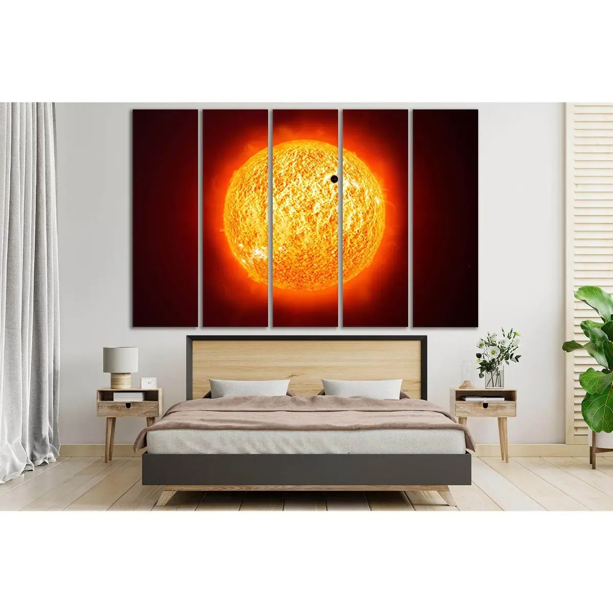 SL435 Mercury-on-Sun Canvas Print – Pre-Strung, Ready-to-Hang Astronomy Wall Art