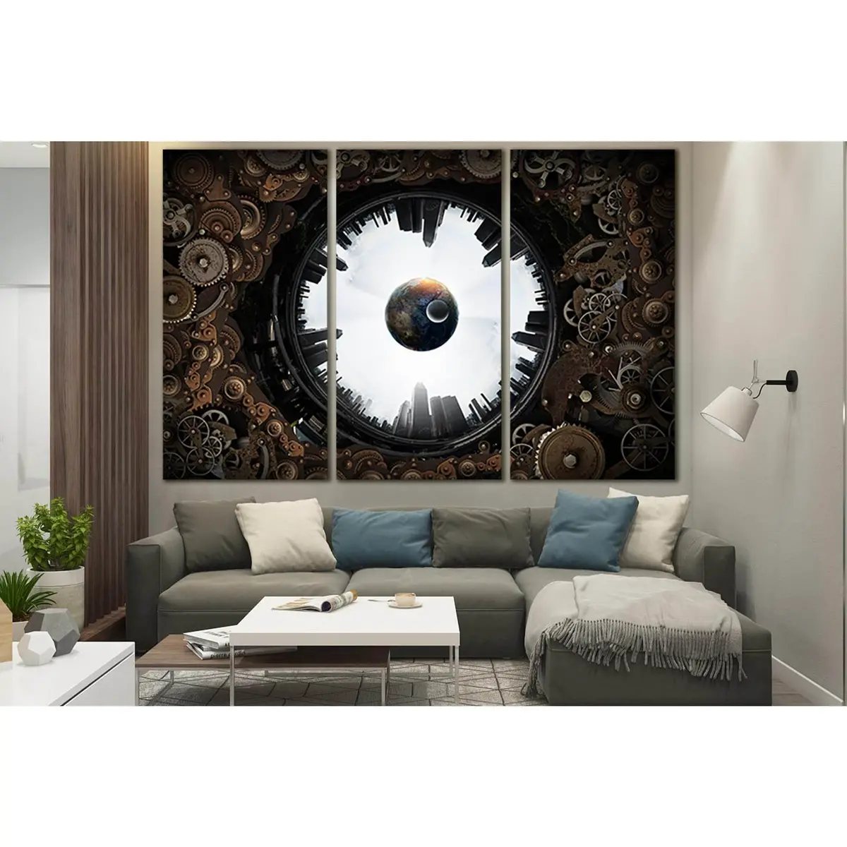 Metal Gear Mechanism №Sl1451 Ready To Hang Canvas Print 5