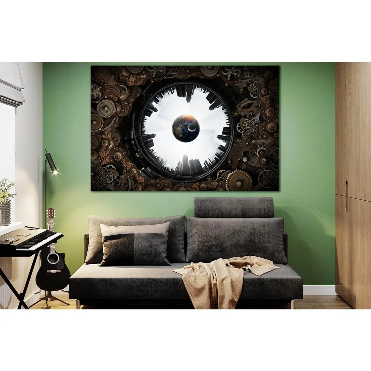 Metal Gear Mechanism №Sl1451 Ready To Hang Canvas Print 2
