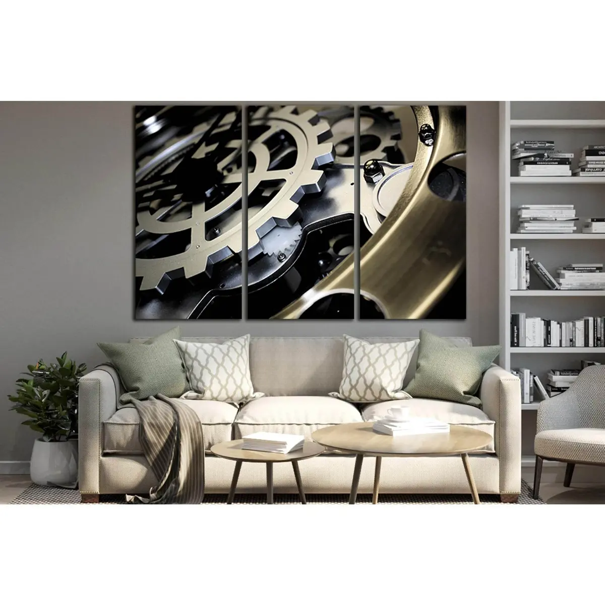 Metal Gears Clockwork №Sl1424 Ready To Hang Canvas Print 5