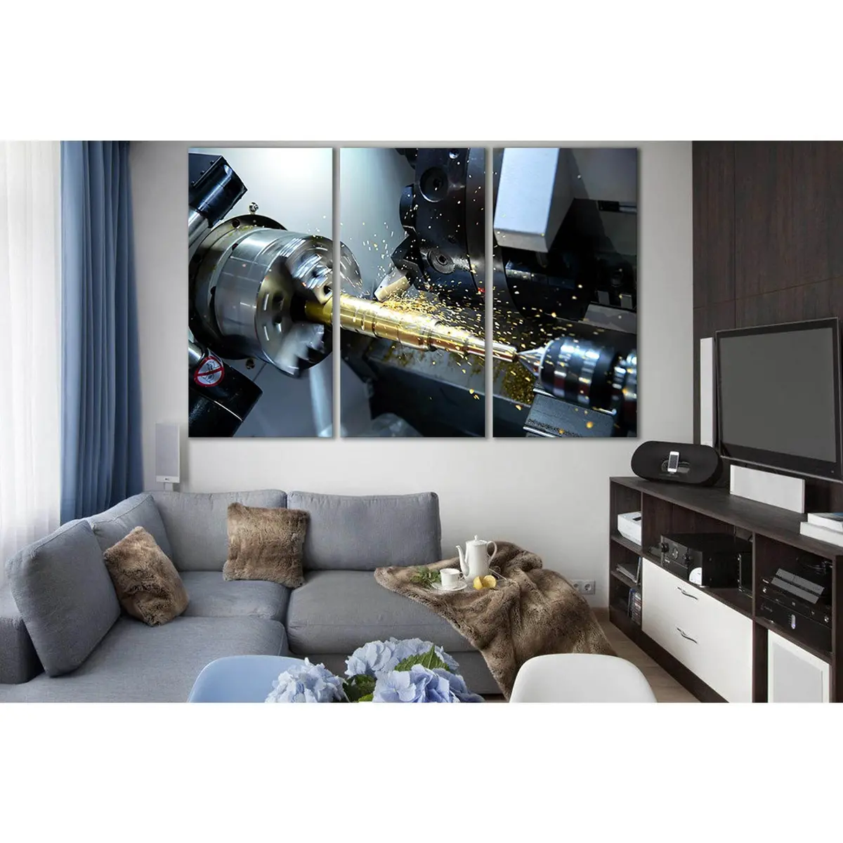 Metal Lathe №Sl1452 Ready To Hang Canvas Print 5