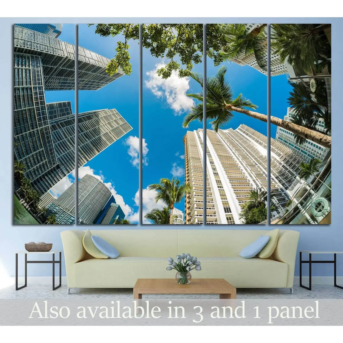 Miami Biscayne Bay Canvas Art Print #1089 – Premium Ready-to-Hang Wall Decor