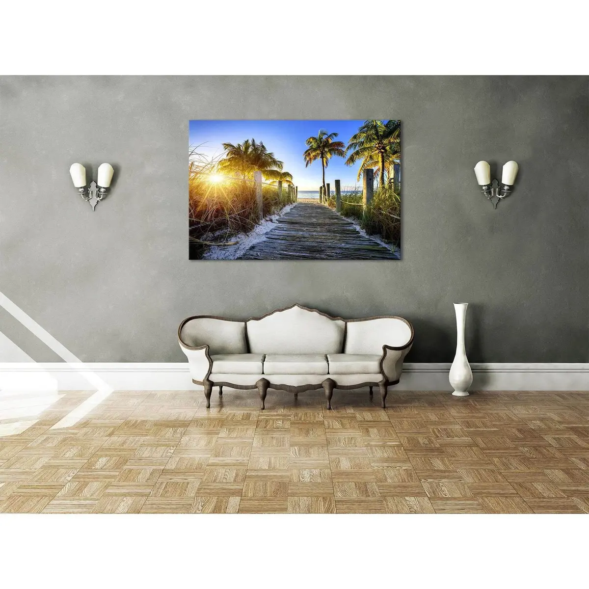 Miami Beach №626 Ready To Hang Canvas Print 2
