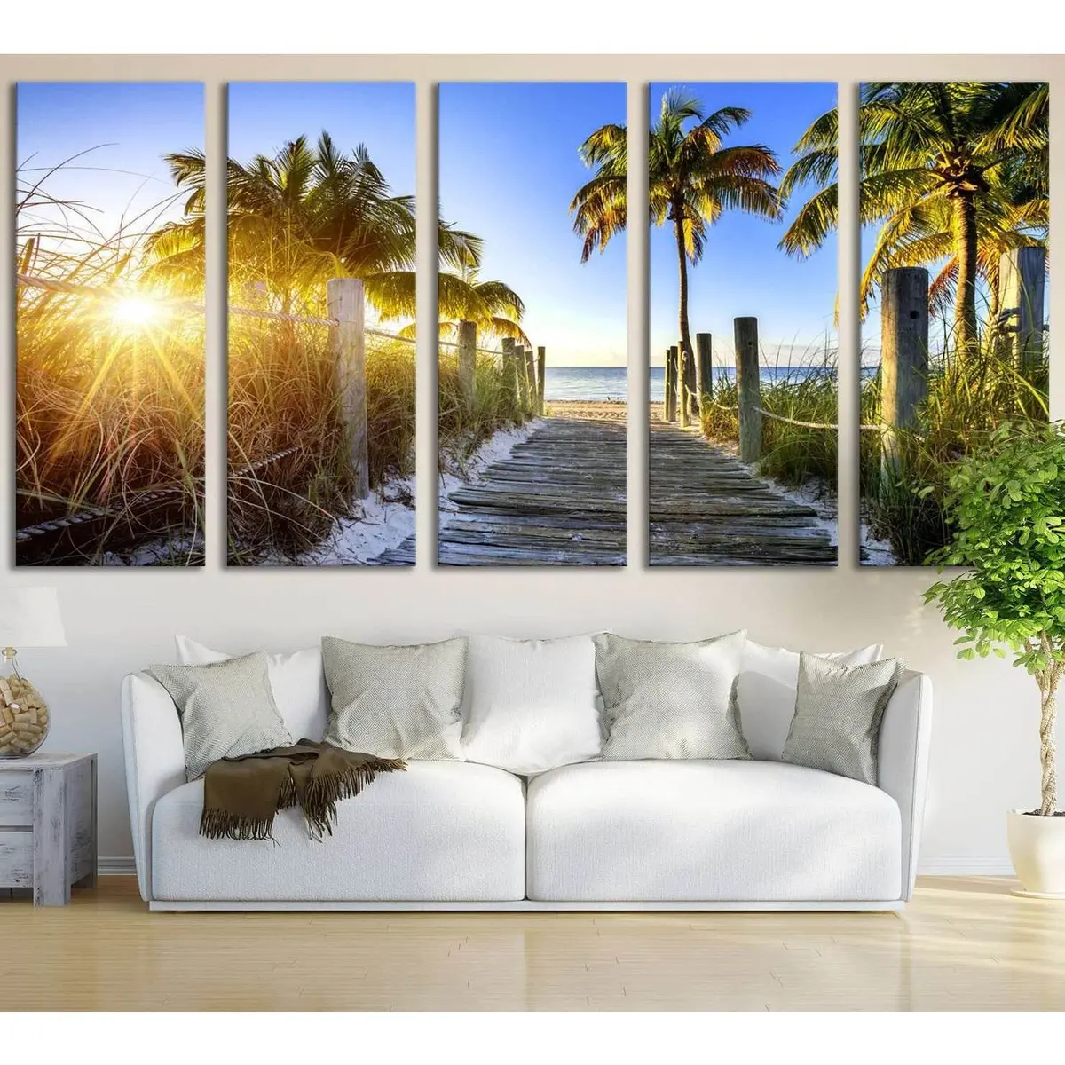 Miami Beach No. 626 Premium Ready-to-Hang Canvas Art