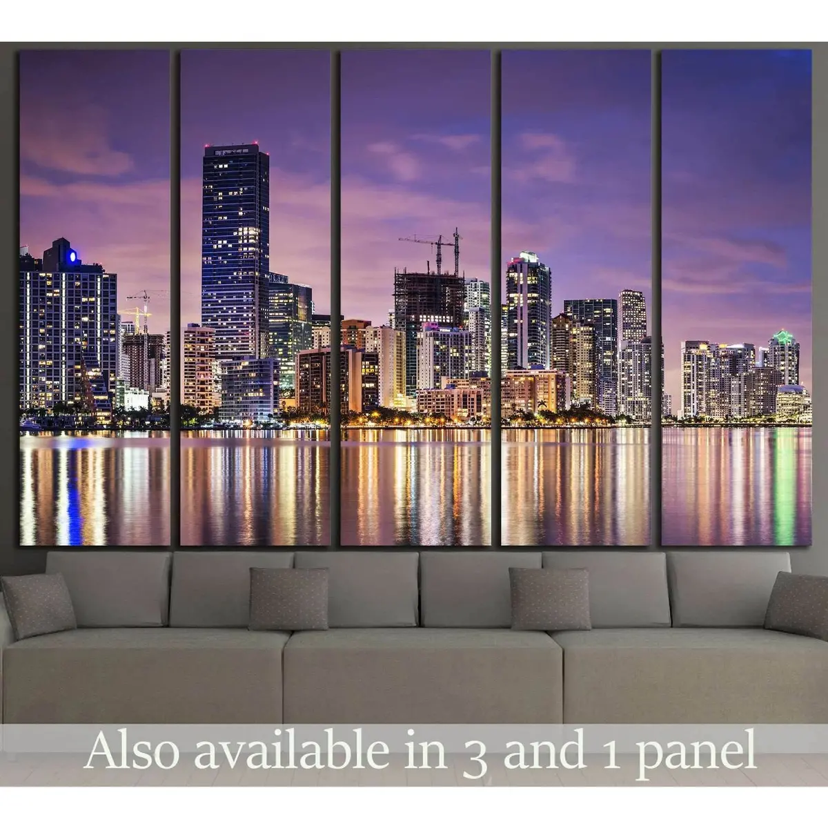 Miami, Florida Canvas Wall Art – Ready-to-Hang Print #1090