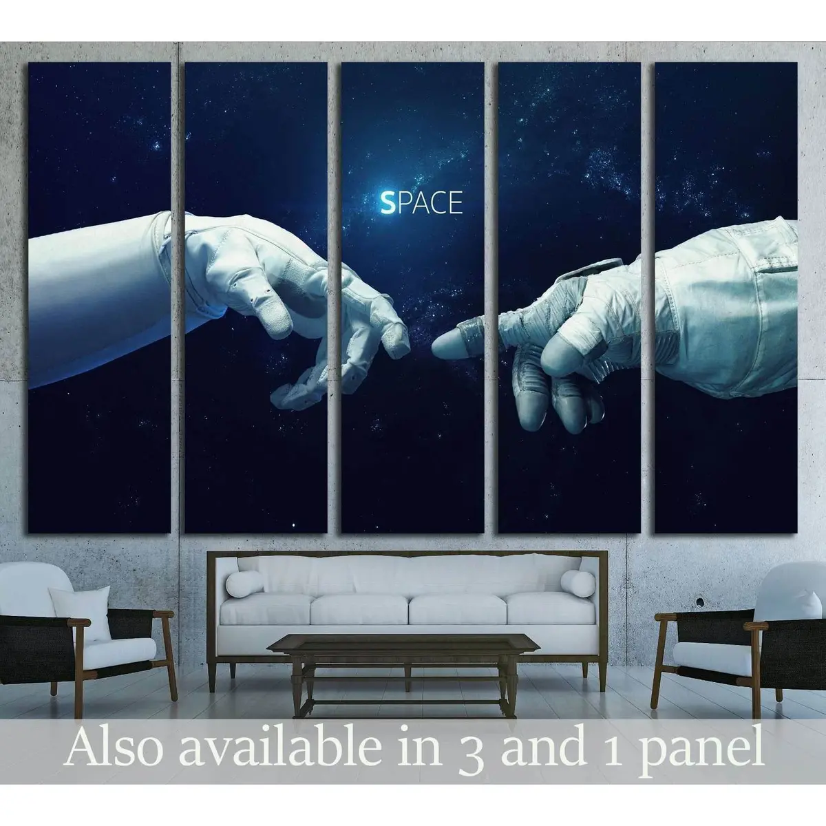Michelangelo's Divine Touch – NASA-Provided Imagery Canvas Wall Art, Ready to Hang
