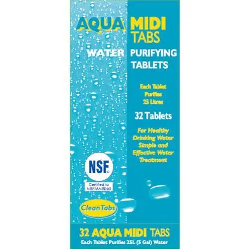Aqua Midi Tabs - Water Purifying Tablets 1