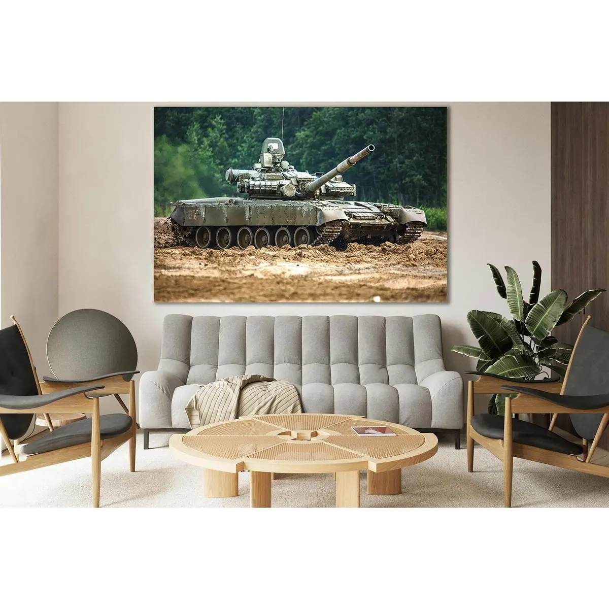 Military Armored Tank №Sl780 Ready To Hang Canvas Print 1