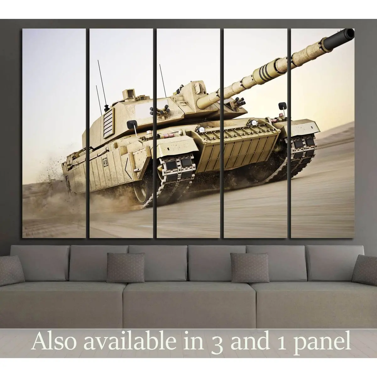 Ready-to-Hang Military Tank Canvas Wall Art