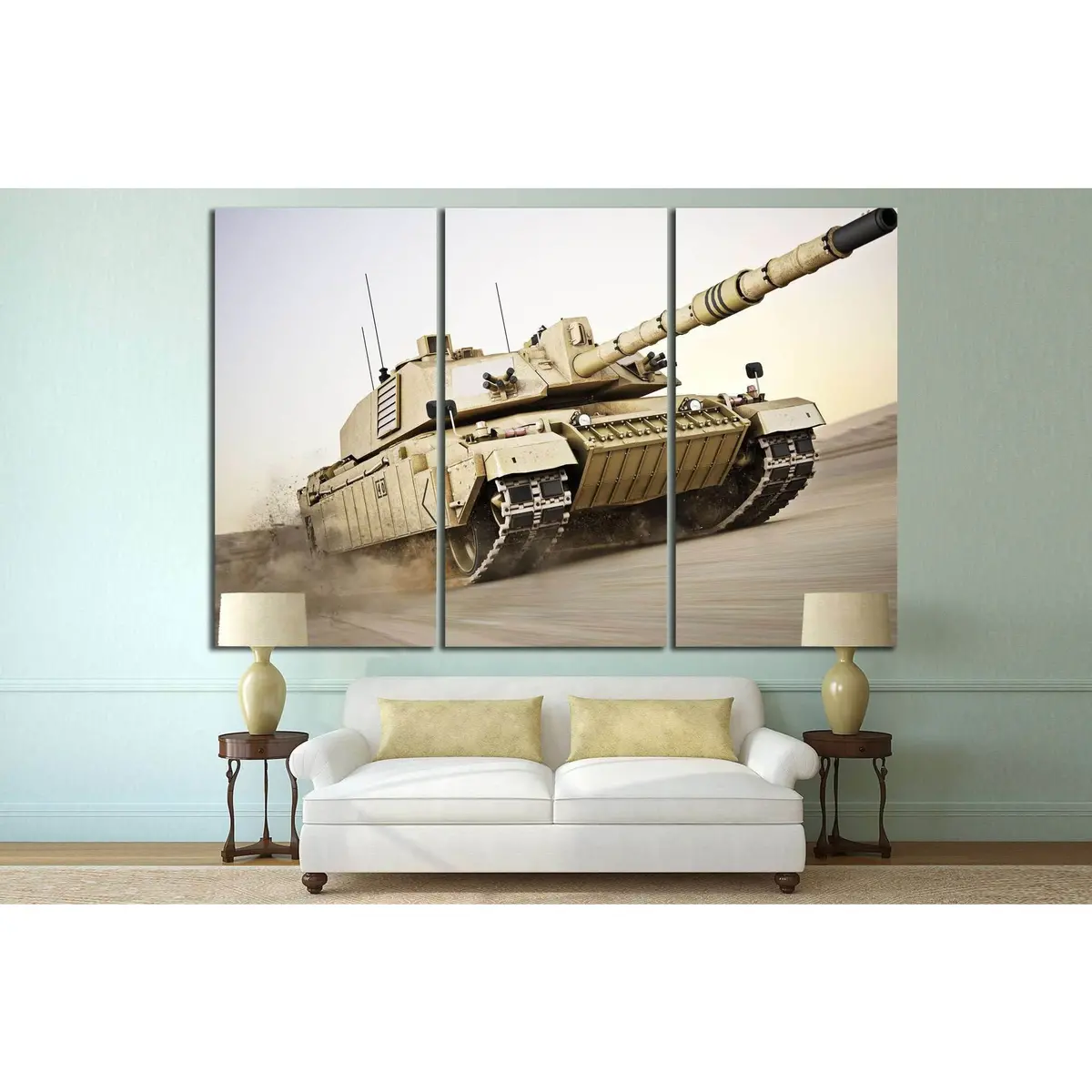 Military Tank №223 Ready To Hang Canvas Print 5