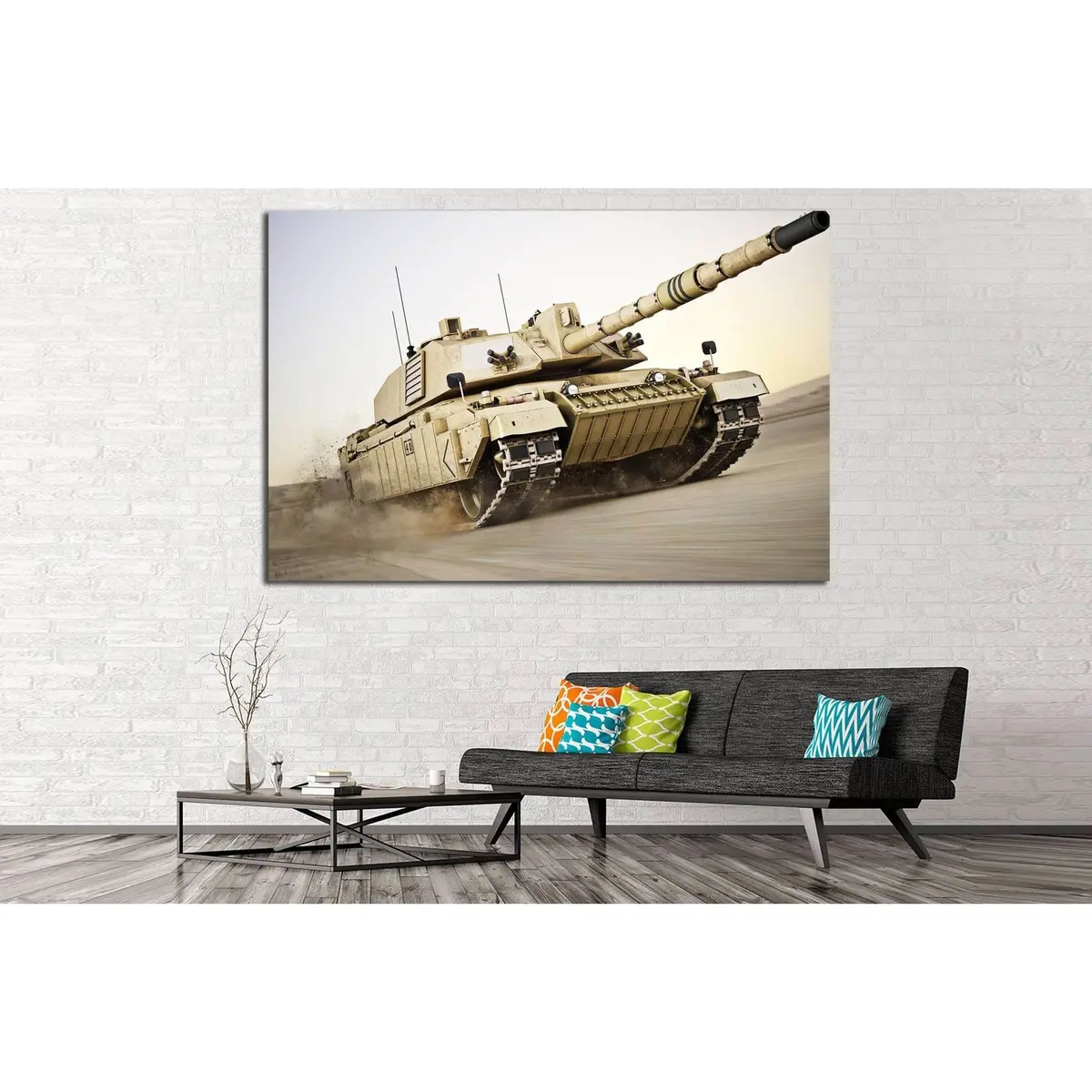 Military Tank №223 Ready To Hang Canvas Print 3