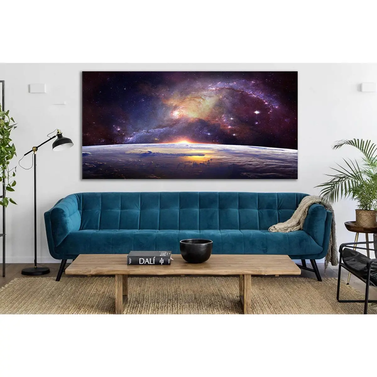 Milky Way Over Earth №Sl434 Ready To Hang Canvas Print 1