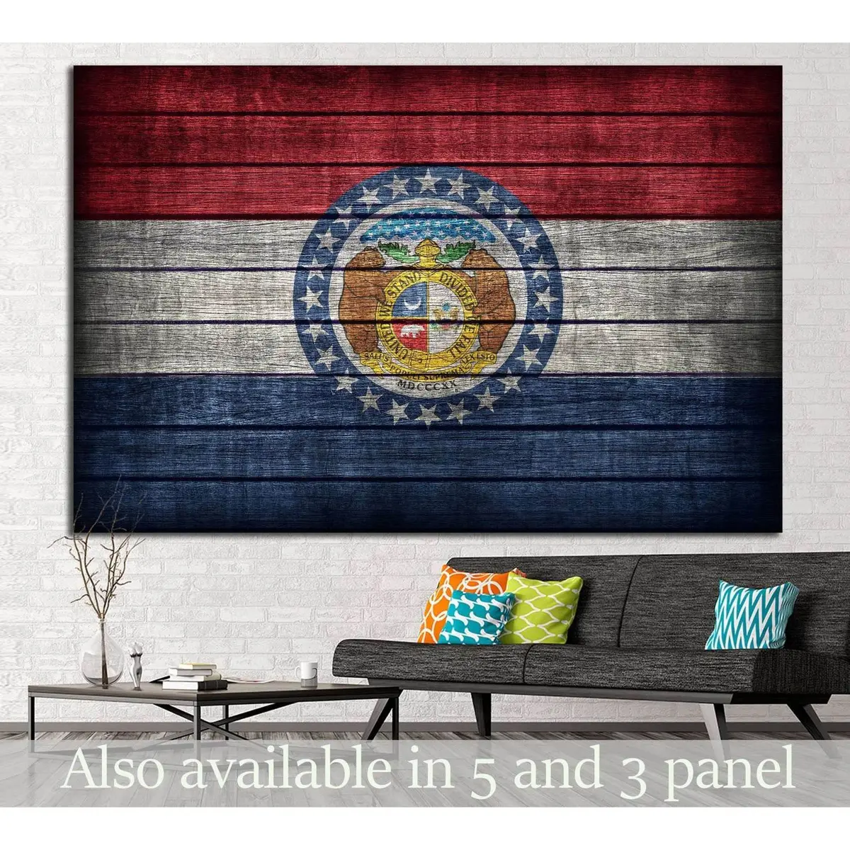 Missouri Flag №678 Ready To Hang Canvas Print 1
