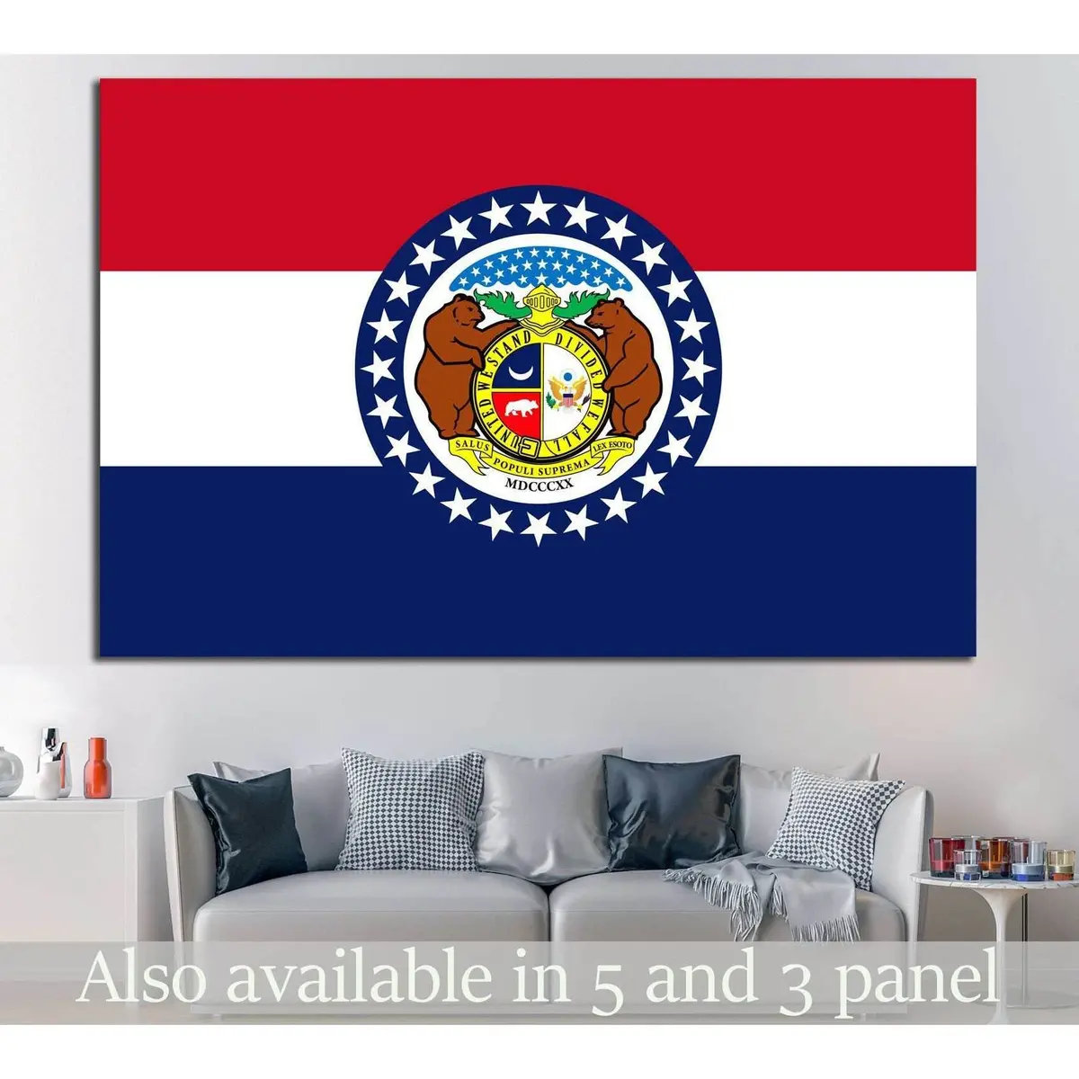 Missouri Flag №689 Ready To Hang Canvas Print 1
