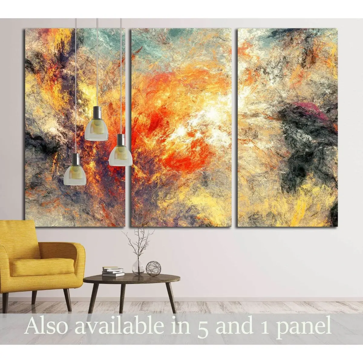 Modern Futuristic Pattern. Multicolor Dynamic Background №3244 Ready To Hang Canvas Print 5