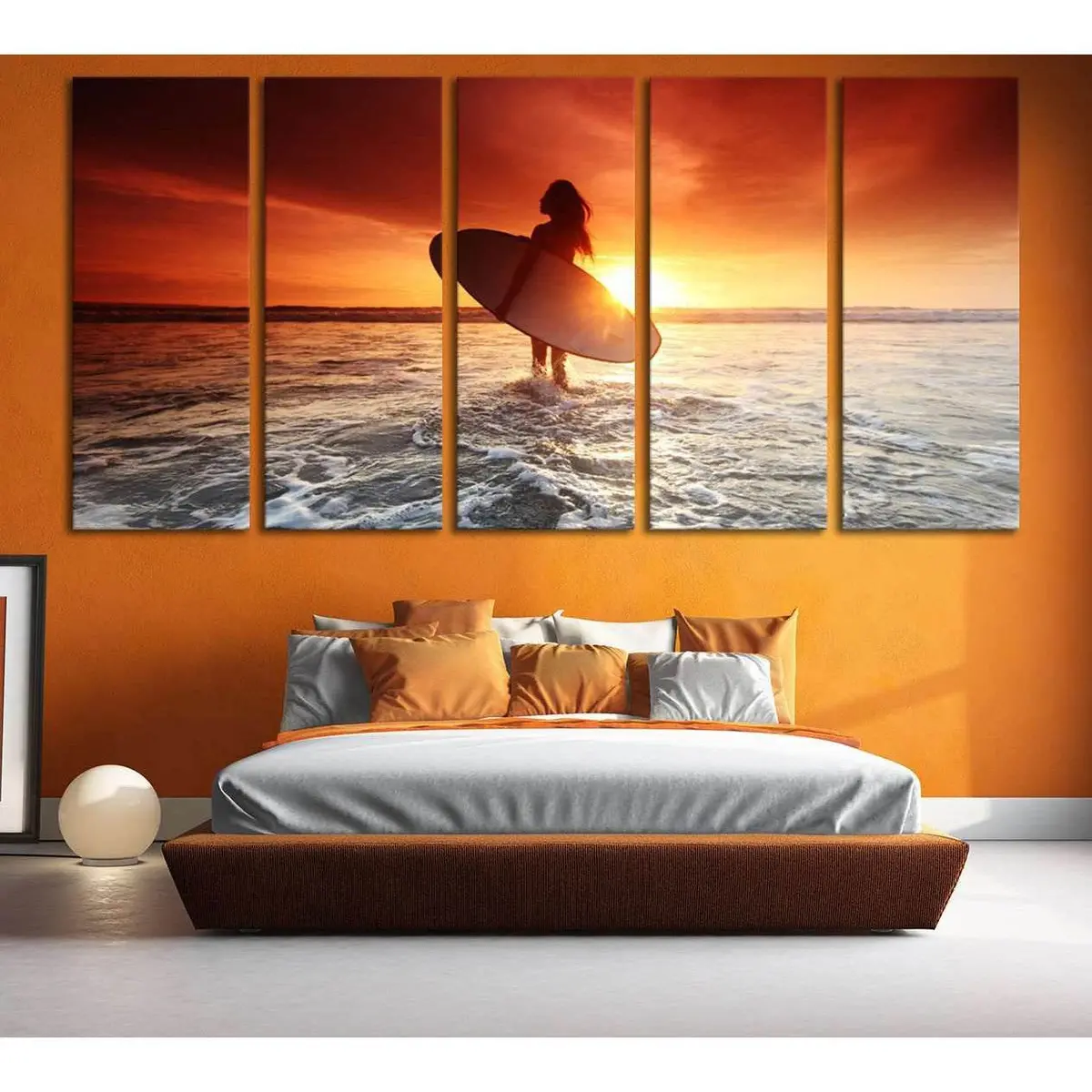 Contemporary Sunset Canvas Art Print №654 – Pre-Stretched & Ready to Hang