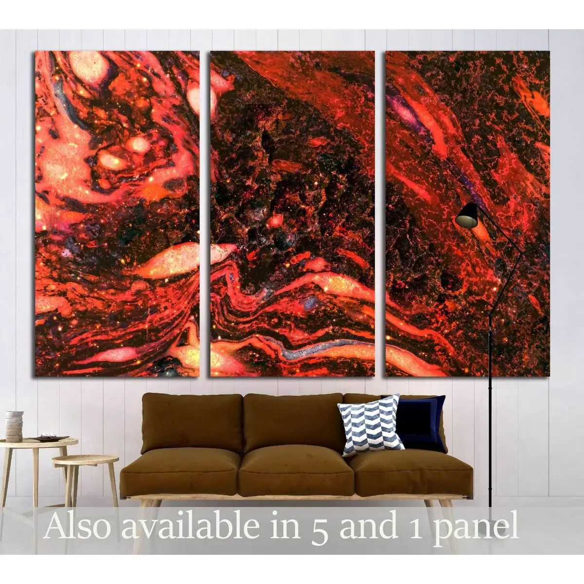 Molten Magma Hot Lava Texture №3023 Ready To Hang Canvas Print 5